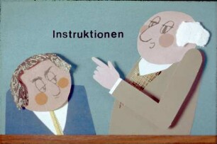 Instruktionen (Präsentationsmaterial EDV Technik, Cartoon)