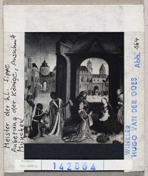 Meister der Heiligen Sippe: Anbetung der Könige, Detail. München