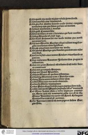 Tisch, mensa uno modo dicitur tabula comedendi.
