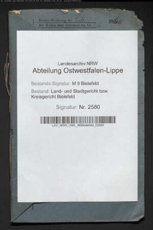 Erblasser: Claasvorbeck, Elisabeth, geb. Otto-Sander: Testament
