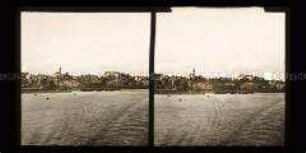Blick vom Dampfer auf Starnberg