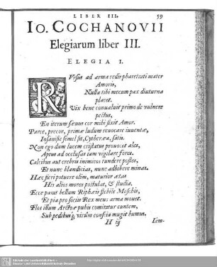 Elegiarum liber III
