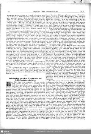 Geheimnisse aus alten Uhrmacher- und Goldschmiedewerkstätten