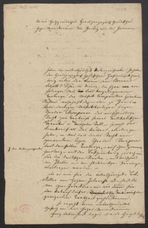 Brief an Hessen-Darmstadt / Ministerium des Innern und der Justiz : 08.1829