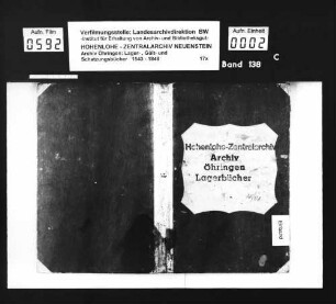 Lager- und Gültbuch über die hohenlohe-weikersheimischen Lehengüter zu Rengershausen.