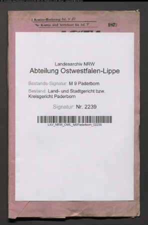 Erblasser: Lücking gt. Homess, Crescentia: