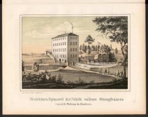 Streichgarn-Spinnerei der Fabrik wollener Waaren von J. G. Fabian in Bautzen