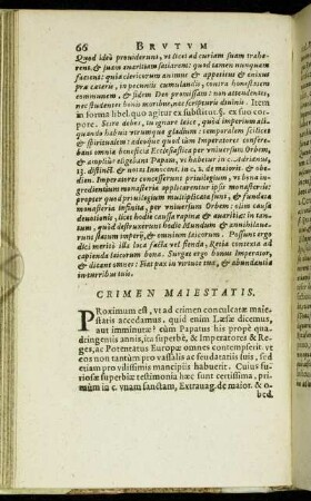 Crimen Maiestatis.