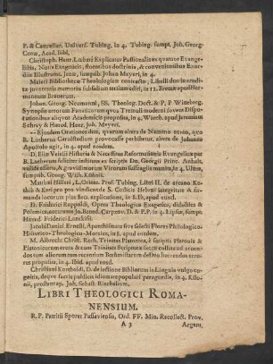 Libri Theologici Romanensium.