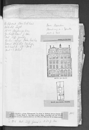 Abb. 874. Haus Haenlein. Abb. 875. Haus Haenlein, Obergeschoss.