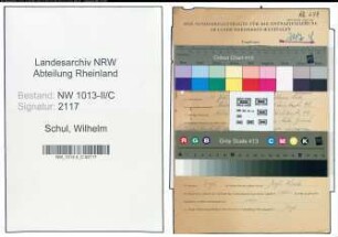 Entnazifizierung Wilhelm Schul , geb. 11.07.1908 (Kaufmann)