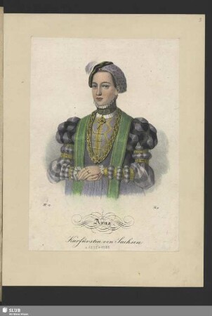 Porträt "Anna Kurfürstin von Sachsen"