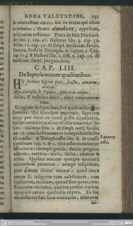 Cap. LIII. De Saporis eorum qualitatibus