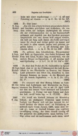 Regesten 1465 - 1469