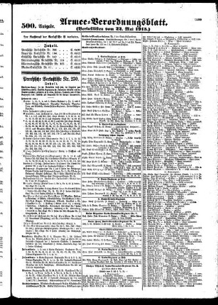500.Ausgabe. Samstag, 22. Mai 1915