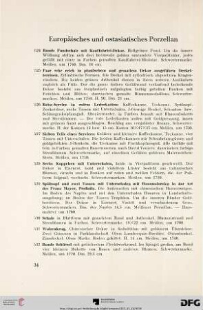 Europäisches und ostasiatisches Porzellan (Nr. 524-682)