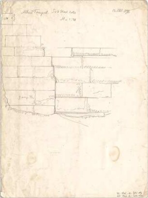 Thiersch, August ; Priene (Türkei); Ausgrabungen - Athenatempel, Südwestecke (Detail)
