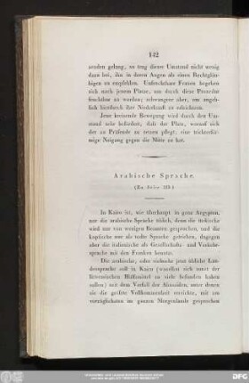 Arabische Sprache.
