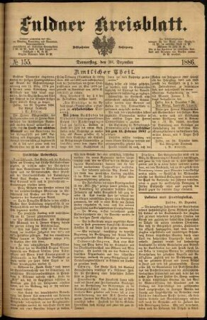 Ausgabe vom Donnerstag, den 30. Dezember 1886.