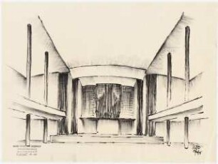 Kongresszentrum Heidelberg Neubau: Perspektivische Ansicht Orgel