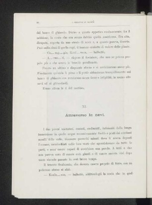 XI. Attraverso le nevi.