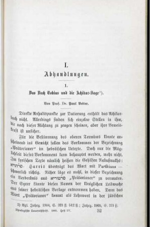 497-546 Das Buch Tobias und die Achikar-Sage