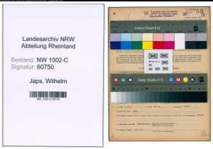 Entnazifizierung Wilhelm Japs, geb. 20.01.1900 (Kaufmann)
