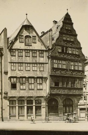 Frankfurt (Main), Römerberg, Römer, Haus Frauenstein und Salzhaus