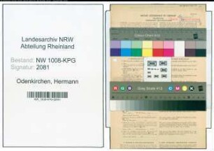 Entnazifizierung Hermann Odenkirchen , geb. 26.08.1909 (Architekt)