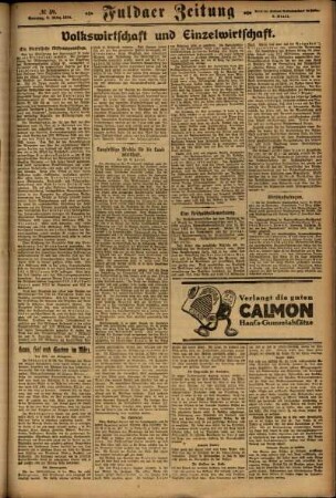 Dritte Ausgabe vom Sonntag, den 09. März 1924.