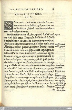 Telluris Descriptio.
