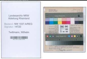Entnazifizierung Wilhelm Twittmann , geb. 31.01.1912 (Reg.Inspektor)