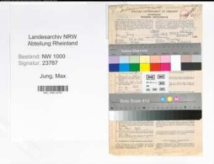 Entnazifizierung Max Jung, geb. 28.10.1905 (Verw.Angest.)