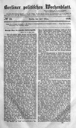 No 12, 24. März 1838