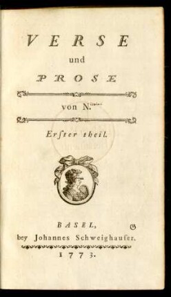 Th. 1: Verse und Prose