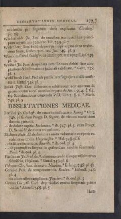 Dissertationes Medicae