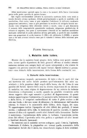 I. Malattie della labbra.
