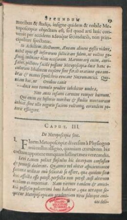 Caput III. - IV.