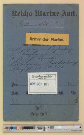 Anklagen wegen Kriegsverbrechen und Kriegsvergehen vor dem Reichsgericht Leipzig: Fall Hauptmann Brandenburg