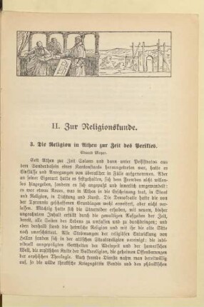 II. Zur Religionskunde