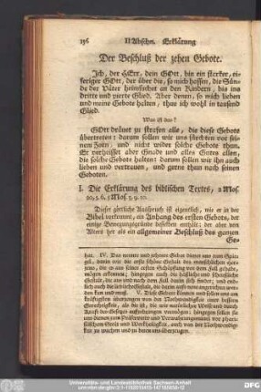 Der Beschluß der zehen Gebote.