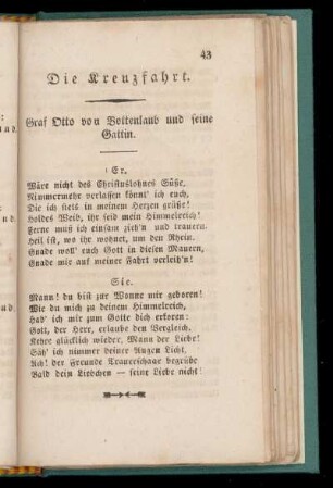 Die Kreuzfahrt.