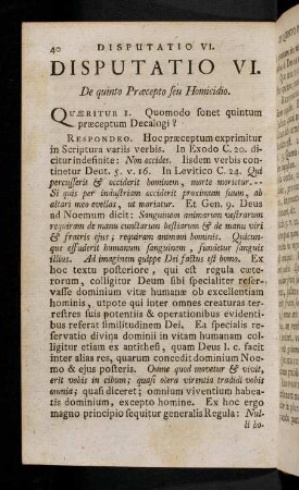 40-94, Disputatio VI.