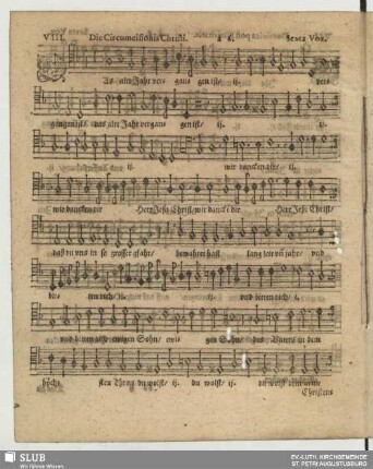 VIII. Das alte Jahr vergangen ist