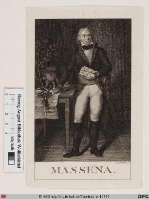 Bildnis André Masséna, 1808 duc de Rivoli, 1810 prince d'Essling