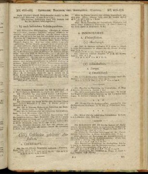 (III) [d.i. IV] Geschichte gelehrter Anstalten