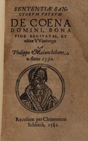Sententiae sanctorum Patrum de coena Domini