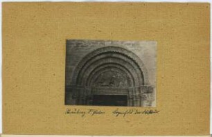 St. Peter, Straubing: Detail Portal (aus: Skizzen- und Fotoalbum 6)