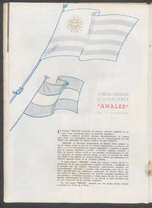 Confraternidad rioplatense - "Anales" en la Argentina