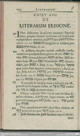 Caput XIII. De Literarum Elisione